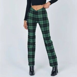 Princess Polly Zara Pant Green Check
